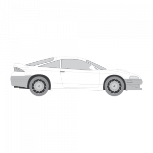 Mitsubishi Eclipse – perforoitu tummennuskalvo