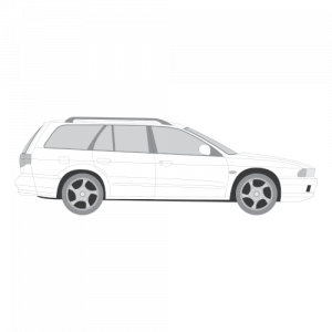Mitsubishi Galant farmari – perforoitu tummennuskalvo