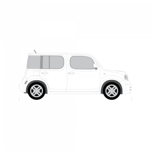 Nissan Cube – perforoitu tummennuskalvo