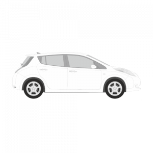 Nissan Leaf 5-ovinen hatchback – perforoitu tummennuskalvo
