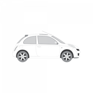 Nissan Micra 3-ovinen hatchback – perforoitu tummennuskalvo