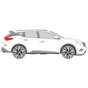 Nissan Murano – perforoitu tummennuskalvo