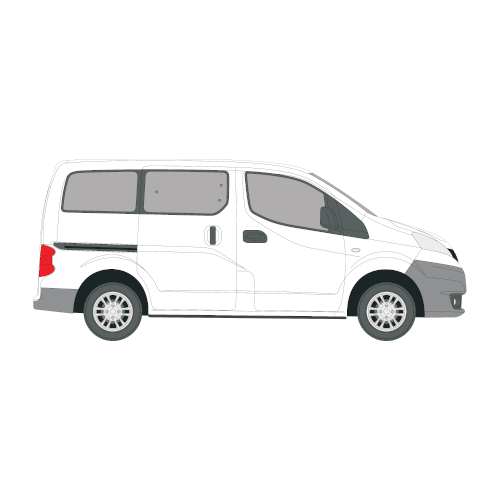 Nissan NV200 (Useita malleja) – perforoitu tummennuskalvo