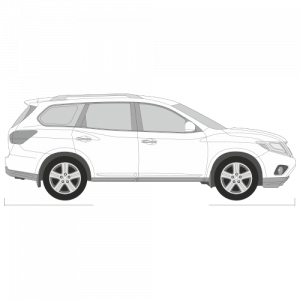 Nissan Pathfinder 5-ovinen – perforoitu tummennuskalvo