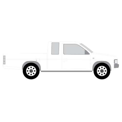 Nissan Pickup King Cabin – perforoitu tummennuskalvo