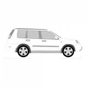 Nissan X-trail – perforoitu tummennuskalvo