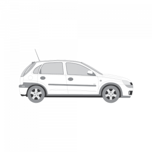 Opel Corsa 5-ovinen – perforoitu tummennuskalvo