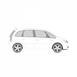 Opel Meriva 5-ovinen – perforoitu tummennuskalvo