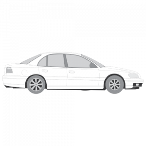Opel Omega sedan – perforoitu tummennuskalvo