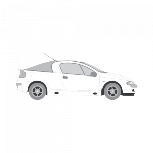 Opel Tigra – perforoitu tummennuskalvo