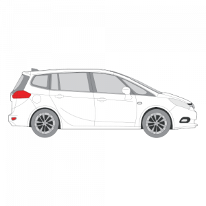 Opel Zafira – perforoitu tummennuskalvo