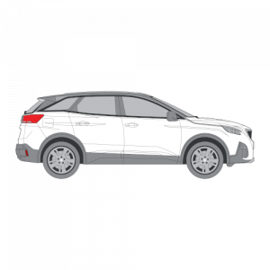 Peugeot 3008 – perforoitu tummennuskalvo
