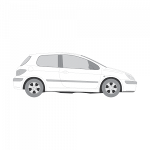 Peugeot 307 3-ovinen – perforoitu tummennuskalvo