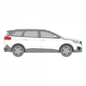 Peugeot 5008 – perforoitu tummennuskalvo
