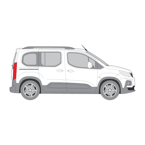 Peugeot Rifter – perforoitu tummennuskalvo