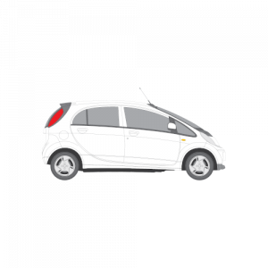 Peugeot iOn – perforoitu tummennuskalvo