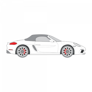 Porsche Boxster – perforoitu tummennuskalvo