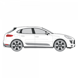Porsche Macan – perforoitu tummennuskalvo