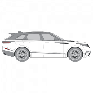 Range Rover Velar – perforoitu tummennuskalvo