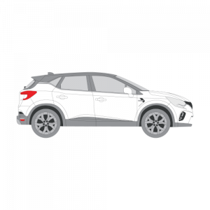 Renault Captur – perforoitu tummennuskalvo