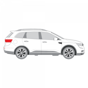 Renault Koleos – perforoitu tummennuskalvo