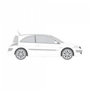 Renault Megane 3-ovinen – perforoitu tummennuskalvo