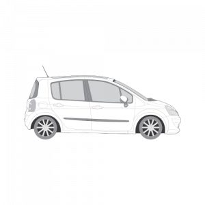 Renault Modus – perforoitu tummennuskalvo