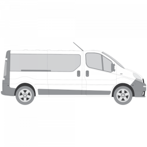 Renault Trafic – perforoitu tummennuskalvo