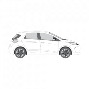 Renault Zoe – perforoitu tummennuskalvo