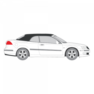 Saab 9-3 avoauto – perforoitu tummennuskalvo