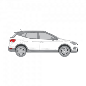 Seat Arona – perforoitu tummennuskalvo