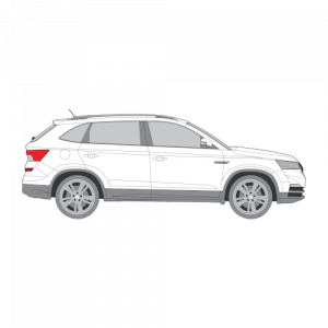 Skoda Kamiq – perforoitu tummennuskalvo