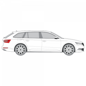 Skoda Superb farmari – perforoitu tummennuskalvo