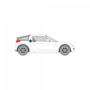 Smart Roadster Coupe – perforoitu tummennuskalvo