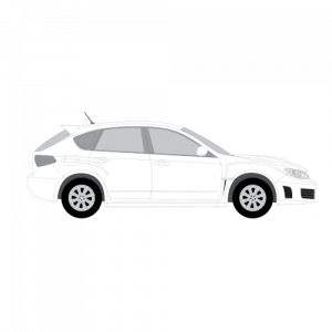 Subaru Impreza WRX 5-ovinen hatchback – perforoitu tummennuskalvo