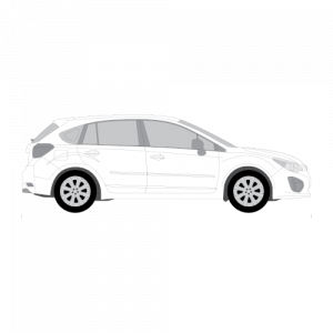 Subaru Impreza 5-ovinen hatchback – perforoitu tummennuskalvo