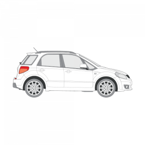 Suzuki SX4 Sportback – perforoitu tummennuskalvo