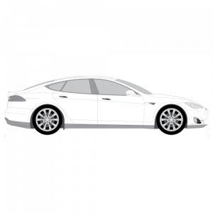 Tesla Model S – perforoitu tummennuskalvo