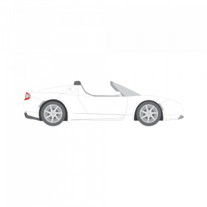 Tesla Roadster – perforoitu tummennuskalvo