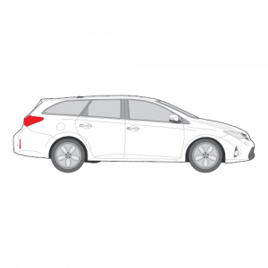 Toyota Auris farmari – perforoitu tummennuskalvo
