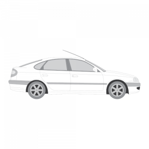 Toyota Avensis 5-ovinen liftback – perforoitu tummennuskalvo