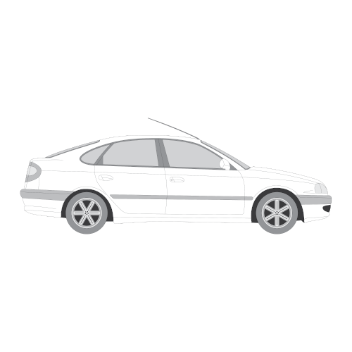 Toyota Avensis 5-ovinen liftback – perforoitu tummennuskalvo
