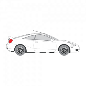 Toyota Celica liftback – perforoitu tummennuskalvo