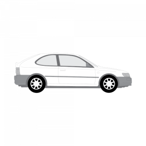 Toyota Corolla hatchback 3-ovinen – perforoitu tummennuskalvo