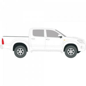 Toyota Hilux Crew Cabin – perforoitu tummennuskalvo