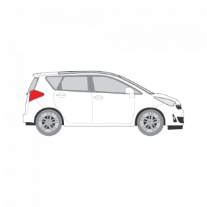 Toyota Verso – perforoitu tummennuskalvo