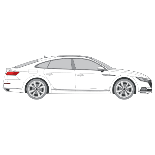 Volkswagen Arteon sedan – perforoitu tummennuskalvo