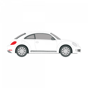 Volkswagen Beetle coupe – perforoitu tummennuskalvo